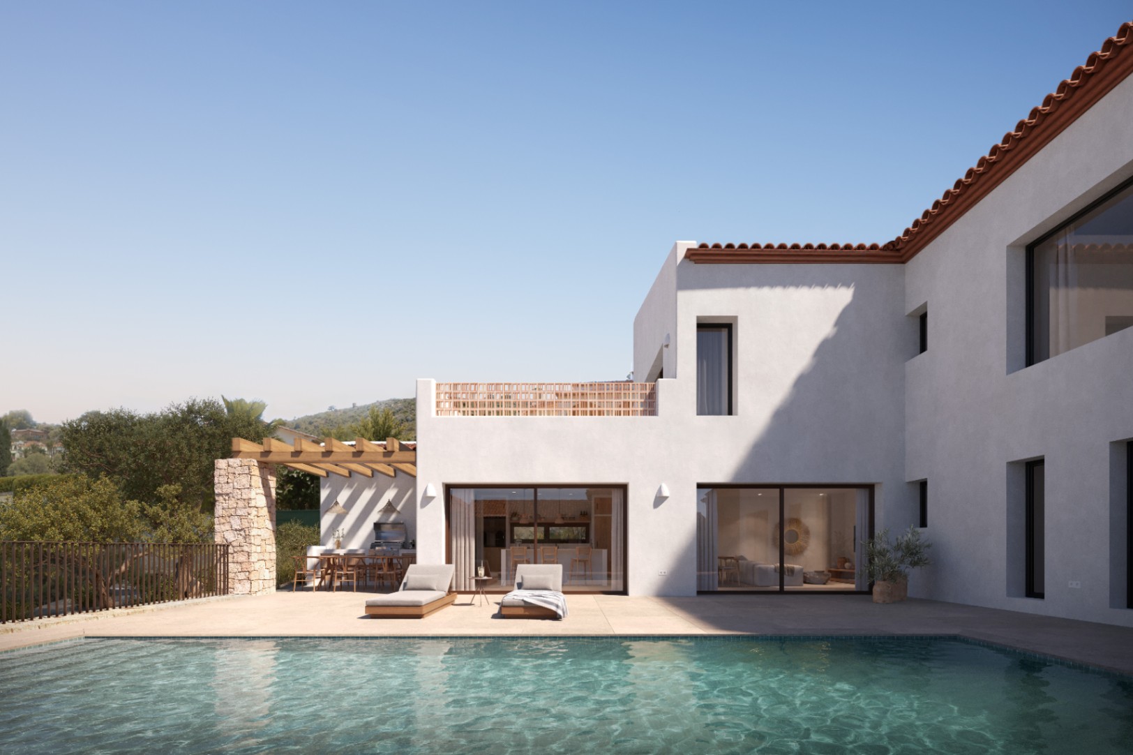 Villa de obra nueva en Alcalali