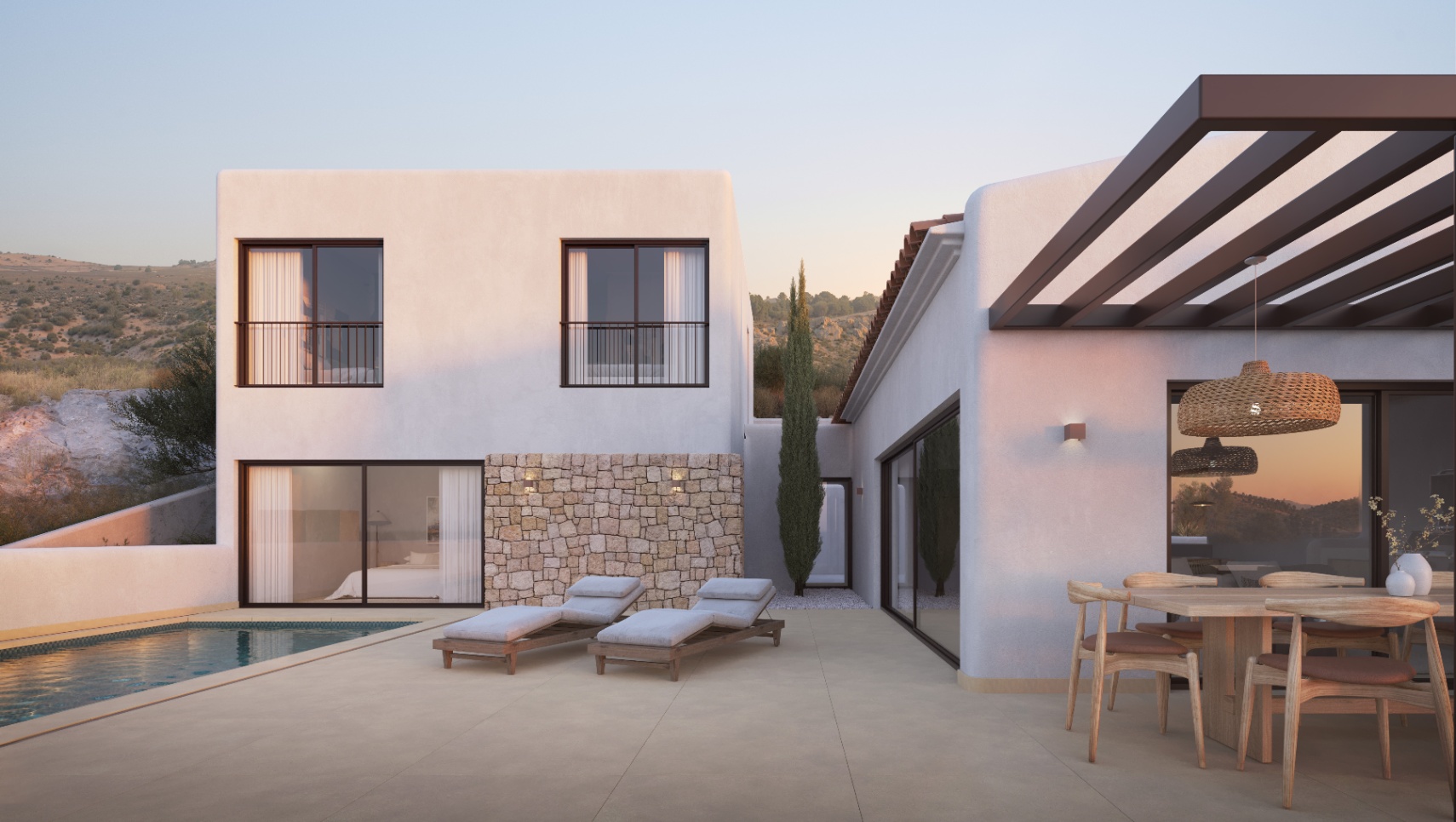 Villa de obra nueva en Jalón