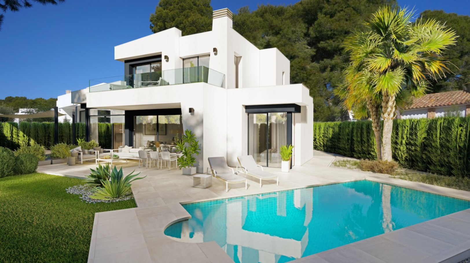 Moderne stijl villa te koop in La Fustera, Benissa