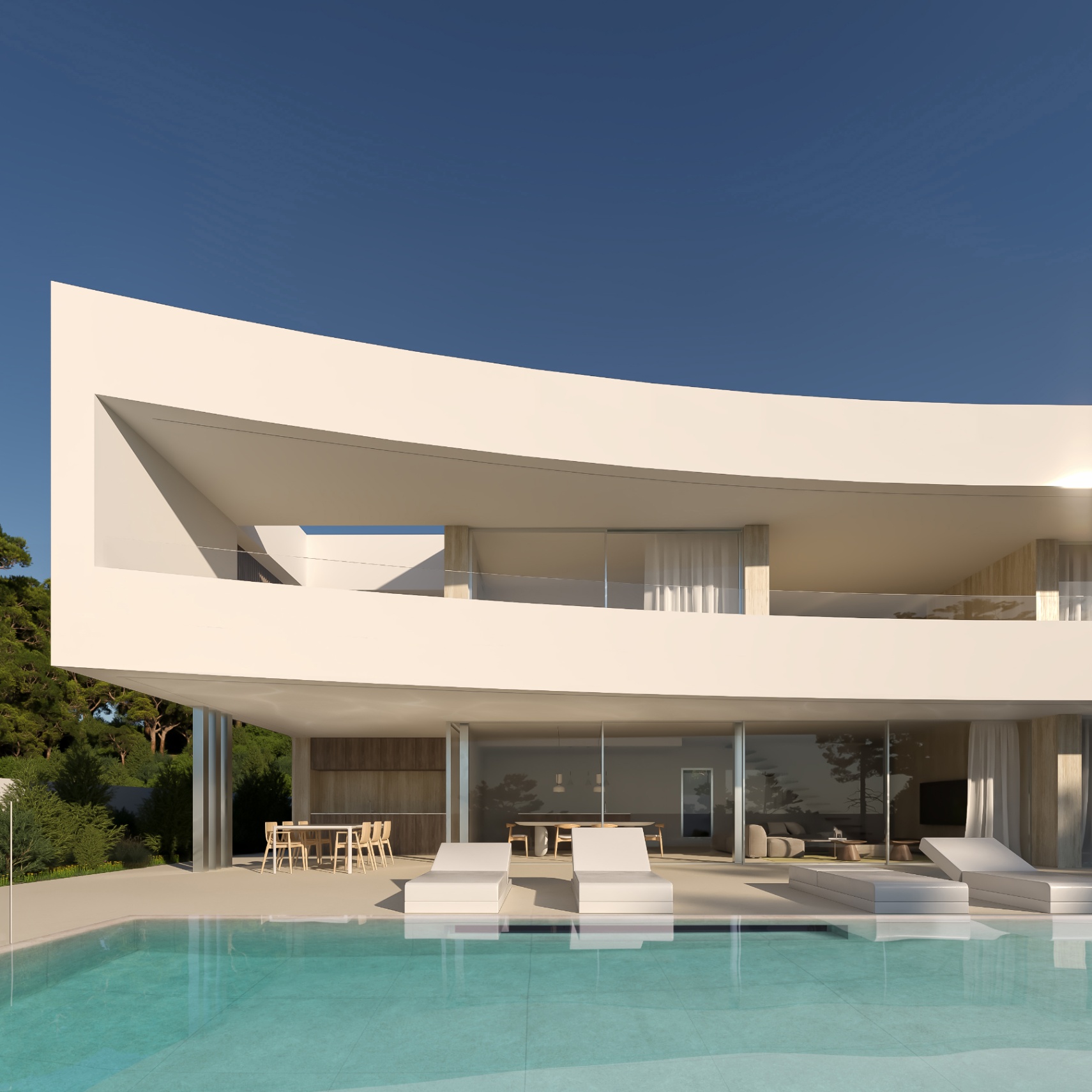Villa moderne avec vue sur la mer à Moravit Moraira
