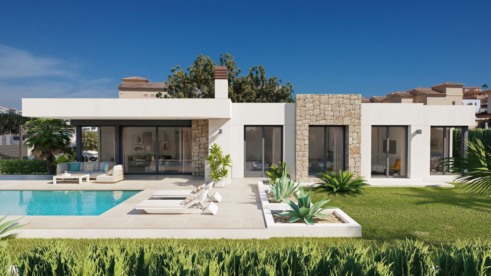 Modern new build villa for sale in Calpe