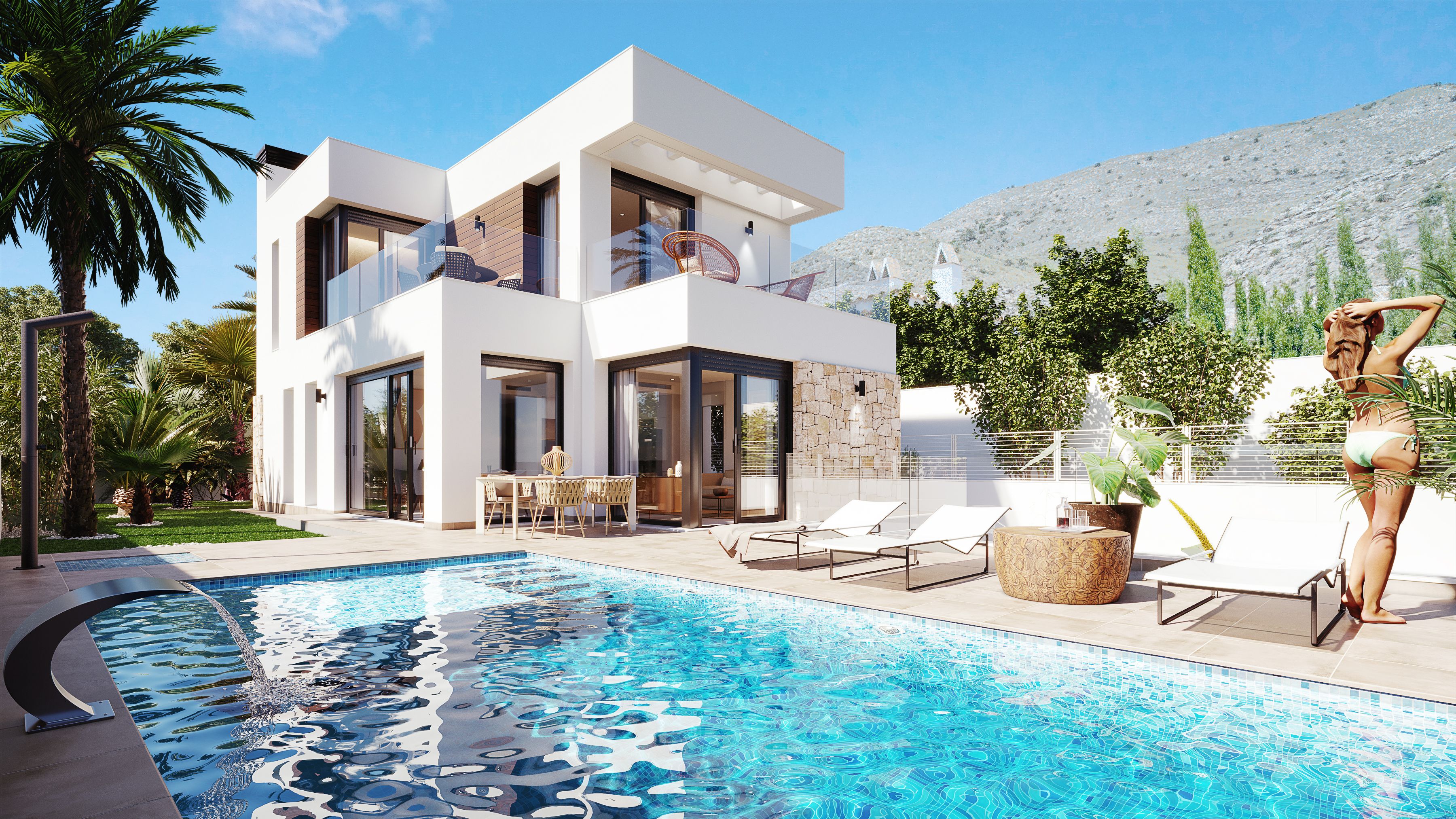 Newly built modern villa in Finestrat