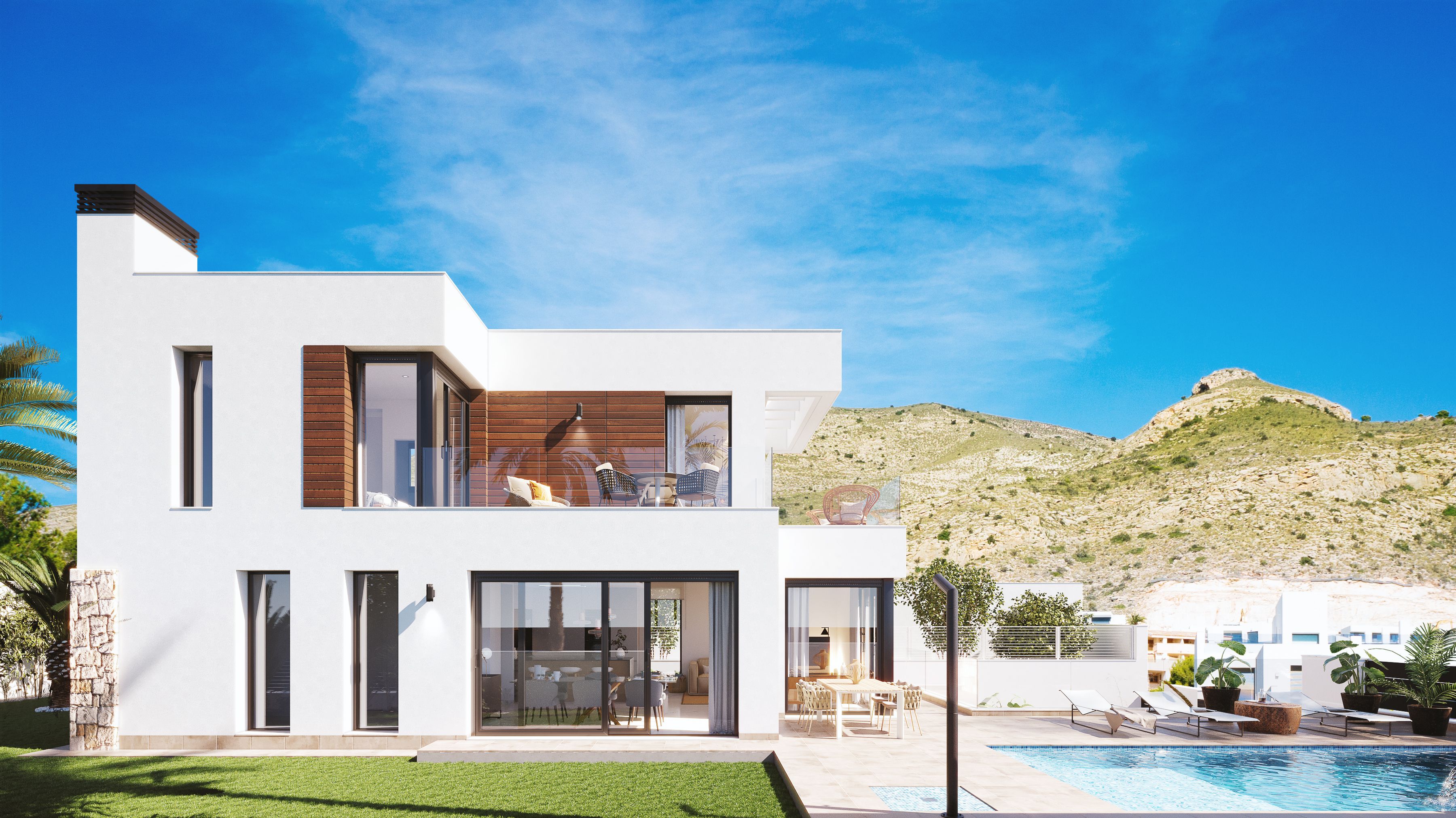 Neu gebaute moderne Villa in Finestrat