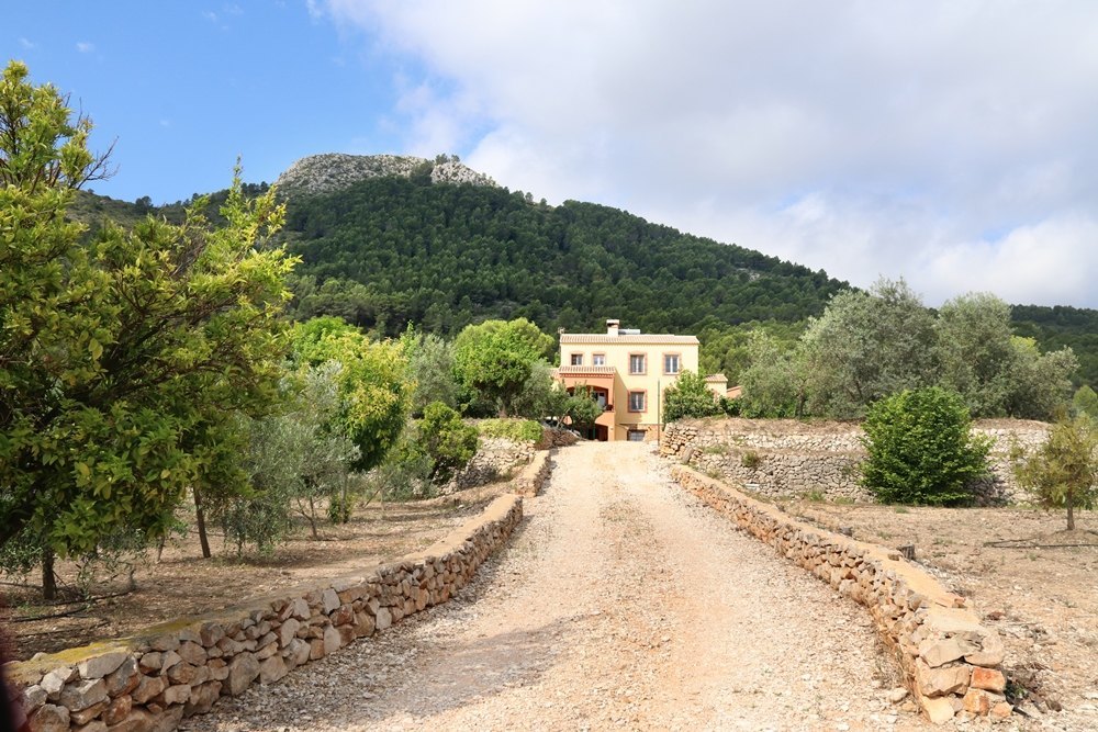 Magnificent villa Masia RiuSeñor, surrounded by olive trees and fruit trees